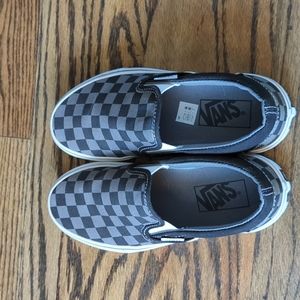 Vans classic checkerboard, gray and black, size 4